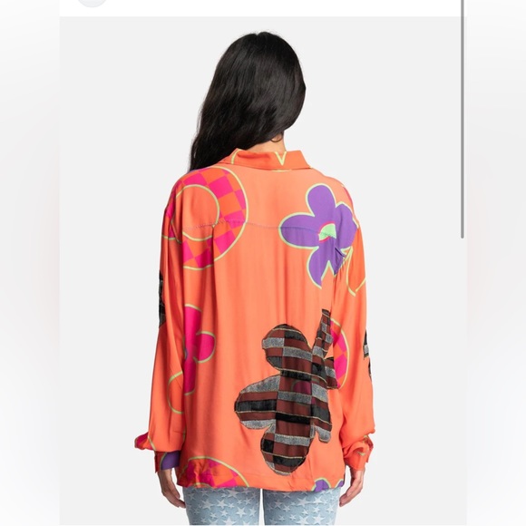 ERL Floral Oversized Shirt UNISEX Medium - Picture 4 of 10